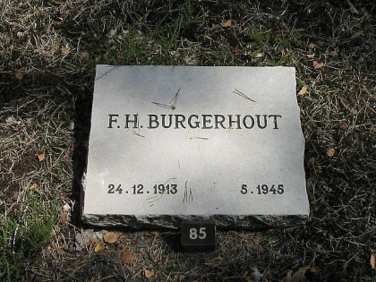 Grafsteen van Frederik Hendrik Burgerhout