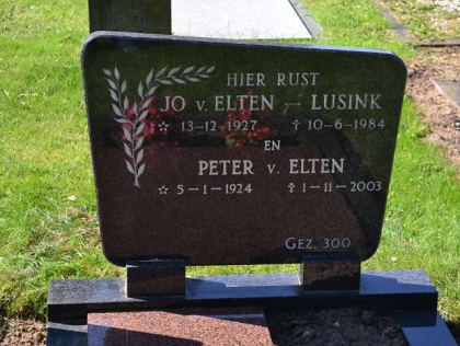 Grafsteen van Peter van Elten
