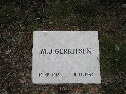 Grafsteen van Marius Johan Gerritsen