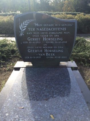 Grafsteen van Gerrit Horseling