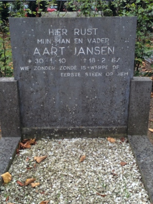 Grafsteen van Aart Jansen