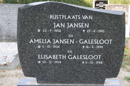 Grafsteen van Jan Jansen