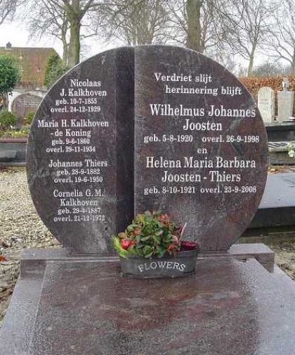 Grafsteen van Wilhelmus Joosten