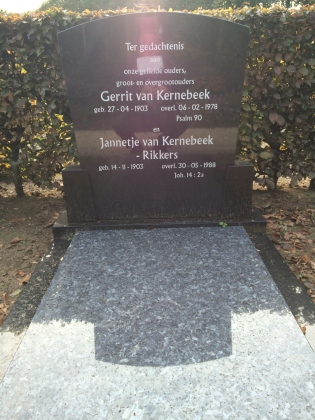Grafsteen van Gerrit van Kernebeek