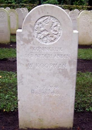 Grafsteen van Willem Koopman