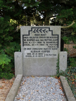Grafsteen van Aliedaan Kuiper