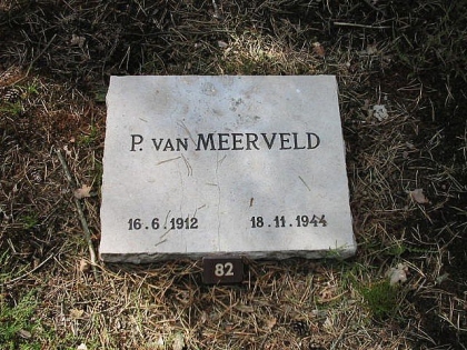 Grafsteen van Peter van Meerveld