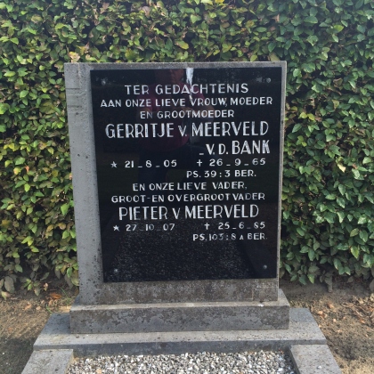 Grafsteen van Pieter van Meerveld