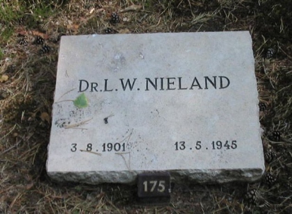 Grafsteen van Lubbertus Willem Nieland
