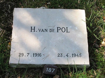 Grafsteen van Hendrik van de Pol