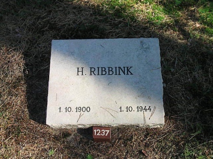 Grafsteen van Hendrikus Ribbink