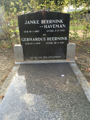 Grafsteen van Gerhardus Beernink