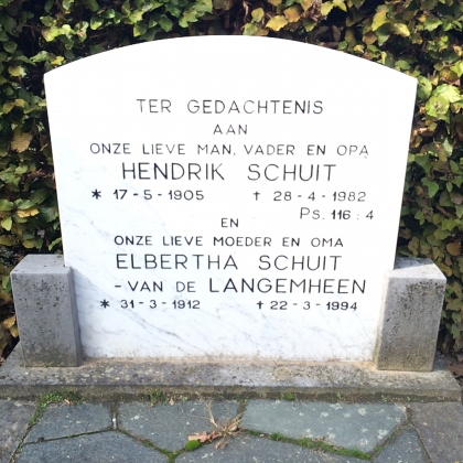 Grafsteen van Hendrik Schuit