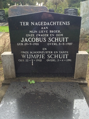 Grafsteen van Jacobus Schuit