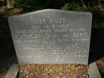 Grafsteen van Ruthgerus van den Berg