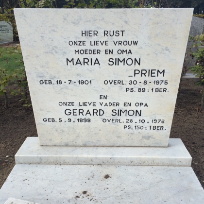 Grafsteen van Gerard Simon
