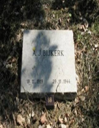 Grafsteen van Albert Jan Bijkerk