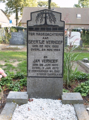 Grafsteen van Jan Verhoef