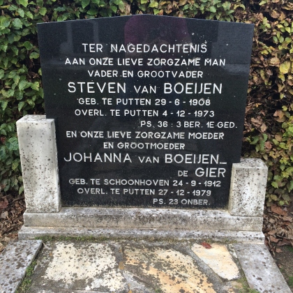 Grafsteen van Steven van Boeijen